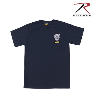 [Rothco] Genuine NYPD Embroidered Navy Blue T-Shirt - �ν��� �������� NYPD Ƽ����