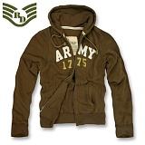 [Rapid Dominance] R44 DeLuxe Military Full Zip Hoodies Army Brown - ���ǵ� ���̳ͽ� ������ �𷰽� ���� �ĵ� (����)