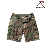 [Rothco] Woodland Camo Vintage Cargo Shorts - �ν��� ��巣�� ��Ƽ�� ī�� �ݹ���