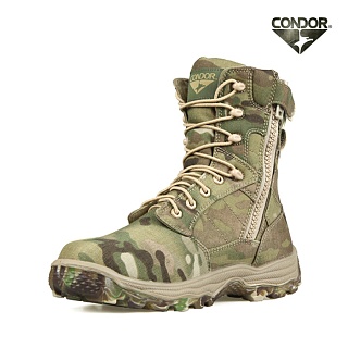 [CONDOR] Elite 8" Boot w/YKK Side Zipper  (MULTICAM) - �ܵ��� ����Ʈ 8��ġ ���� /YKK ������ ���� (��Ƽķ)