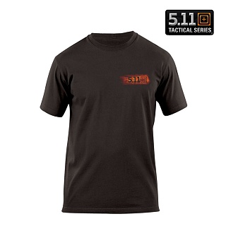 [5.11 Tactical] Fire Shadow T-Shirt Black - 5.11 ��Ƽ�� ���̾� ������ ���� Ƽ���� (40088L)