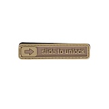 PVC Velcro Patch SLIDE TO Patch - PVC "�о �������" ��ġ (�ڿ���)