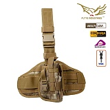 [FLYYE] MOLLE Pistol Holster Ver.1 A-TACS - ���� �ǽ��� Ȧ�� A-TACS