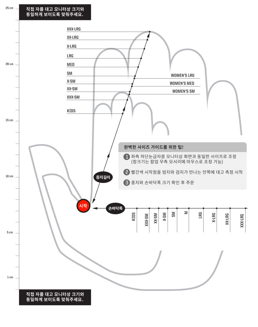 Mechanix Wear Size Checker
